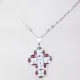 Small Cross - Adena-Silver Chain - 2